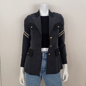 SMYTHE Military Jacket  in Black Fade